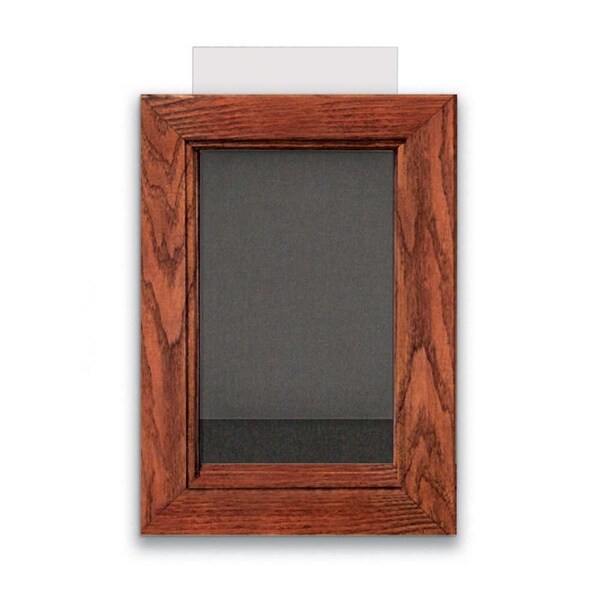 United Visual Products Indoor Enclosed Combo Board, 72"x36", Black Frame/Green & Medium Grey UVCB7236B-GREEN-MEDGRY - main